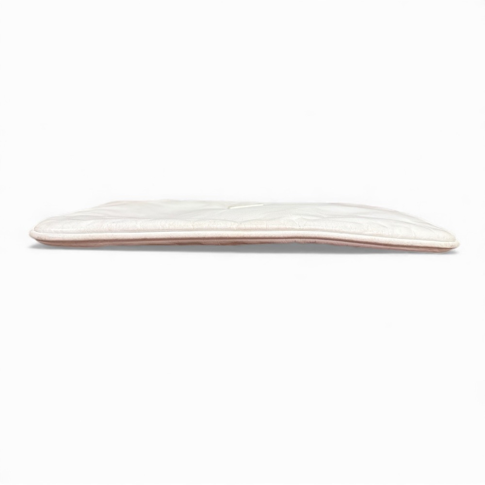 Vintage 1970s–80s Anne Klein for Calderon White Leather Soft Clutch - Picture 3 of 6